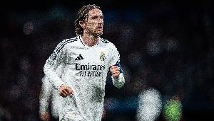 虎扑-莫德里奇为皇马出战134场欧冠比赛，超越本泽马队史非门将最多